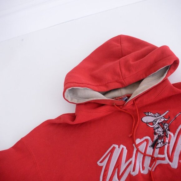 Vintage The Game Red UNLV Collegiate Hooded Pull Over Sweatshirt 2XL - Picture 9 of 9